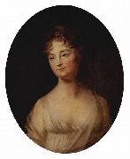 TISCHBEIN, Johann Heinrich Wilhelm Portrat einer Frau, Oval oil painting on canvas